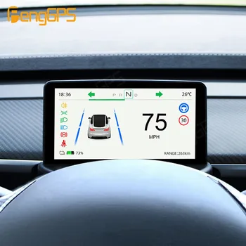 Автомобильный экран Оригинальный цифровой кластер для Tesla 4,6 