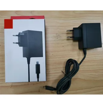 Адаптер питания Зарядное устройство для игровой консоли NS Switch США, ЕС, Великобритания, Штепсельная вилка переменного тока, розетка для зарядного устройства типа C на домашней стене