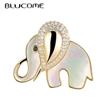 Брошь в виде милого маленького Слона Blucome Для женщин и мужчин, Унисекс, ювелирные изделия в виде животных, Новинка 2023 года