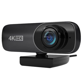 Веб-камера 4K Uhd 3840X2160P Веб-камера 800 Вт пикселей Компьютерная камера 120 ° Веб-камера Groothoek Met Microfoon