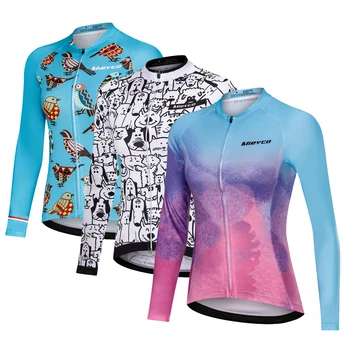 Велосипедная одежда, топы с длинными рукавами, весна-осень, женский горный дорожный велосипед, велосипедная одежда, впитывающая влагу и дышащая