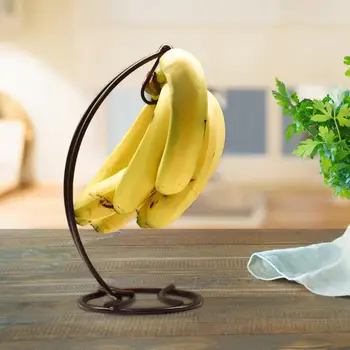 Вешалка для Бананового Дерева Подвесная Организация Хранения Фруктов Бананового Дерева Железный Держатель Банана для Кухонной Стойки Домашнего Обеденного Стола