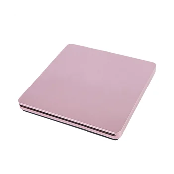 Внешний DVD-привод USB 2.0, портативный привод CD DVD +/-RW, устройство записи DVD для ноутбука Macbook Pro Air Windows 7/8/10, Розовый