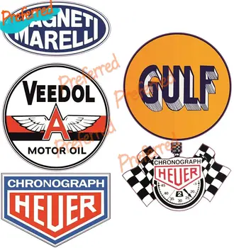 Высококачественная Наклейка Oil Rally Racing Gulf Racing Винтажная Ретро Наклейка Для Тюнинга Автомобиля V8 Oldschool Rust Esso STP Champion Pennzoil