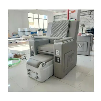 высококачественное серое электрическое паровое кресло-трон для спа-педикюра с мотором