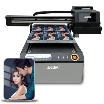 Высококачественный Планшетный Принтер 60*90 см UV 6090 DTF С Двойными Печатающими Головками Xp600 Уф-Планшетный Принтер С Двумя Тремя Печатающими Головками