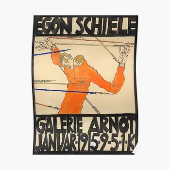 Выставочный плакат Эгона Шиле, настенный принт современного искусства, Винтажный декор, картина, украшение дома, Забавная комната, Фотообои без рамки