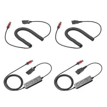 Гарнитура Call-центра Быстроразъемный кабель к адаптеру Type C Plug Подходит для голосовых вызовов и общения в чате на ПК 150 см