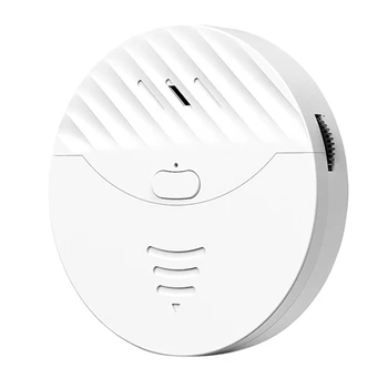 ГОРЯЧАЯ 3-кратная интеллектуальная Wi-Fi сигнализация Tuya, датчик вибрации дверей и окон, оповещение о защите Работает с Alexa, Smart Life (белый)