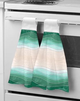 Градиентное геометрическое минималистичное абстрактное полотенце для рук для ванной, кухни, впитывающие подвесные полотенца, детский носовой платок из микрофибры