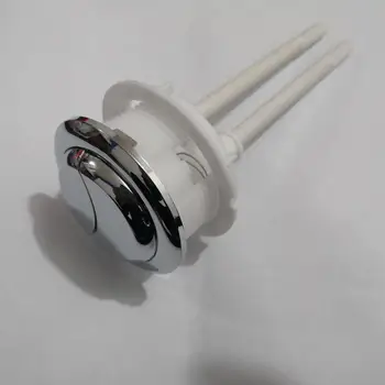 двойные клавиши диаметром 48 мм, круглые хромированные пластиковые кнопки для унитаза, крышка бачка для туалетной воды с отверстием 48-55 мм