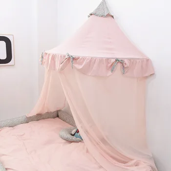 детская москитная сетка Летний сетчатый купол Для штор для спальни Переносной балдахин для новорожденных Украшения детской спальни