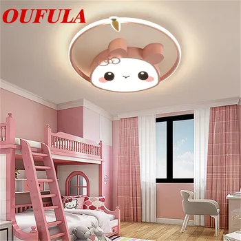Детский потолочный светильник ANITA Редис и кролик Современная мода Подходит для детской комнаты спальни детского сада