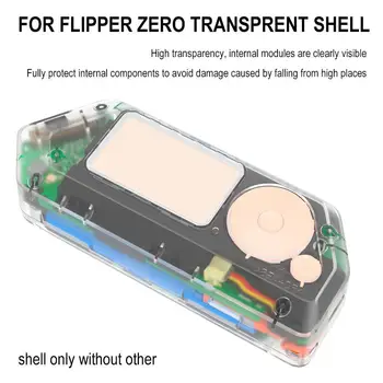 Для 3D-печати Flipper Zero Прозрачный модифицированный корпус, впрыск светоотверждаемого масла, прозрачный сменный чехол для Flipper Zero