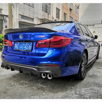 Для BMW 5 серии G30 высокое качество 2018-2020 ABS Пластик Неокрашенный цветной задний спойлер Крыло Крышка багажника Автомобильный стайлинг