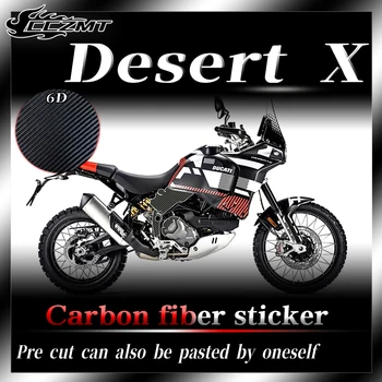 Для Ducati DesertX Desert X наклейка для защиты топливного бака из углеродного волокна, наклейка для украшения кузова, модификация аксессуара