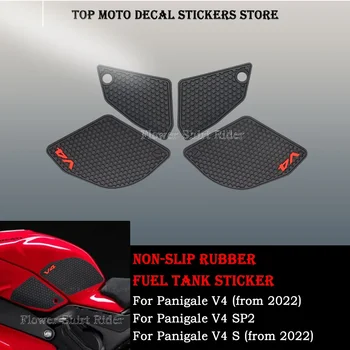 Для Ducati Panigale V4 Panigale V4S/SP2 2022 Боковые наклейки на рукоятку бака, противоскользящие наклейки на бак для мотоцикла