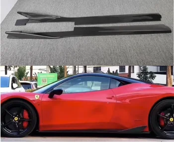 Для Ferrari 458 2011 2012 2013 2014 2015 2016 Отделка кузова из настоящего углеродного волокна, боковые юбки, удлинитель фартука, V-образный обвес