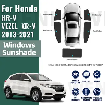 Для Honda HRV HR-V VEZEL XRV XR-V 2016-2021 Магнитный Автомобильный Солнцезащитный Козырек Козырек Переднего Заднего Лобового Стекла Шторка Боковое Окно Солнцезащитный Козырек