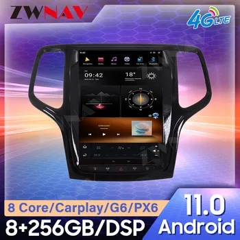 Для Jeep Grand Cherokee 2014-2018 Tesla style Android Автомобильный GPS Навигатор Мультимедийный Плеер Автомобильный Радиоплеер Плеер Головного устройства