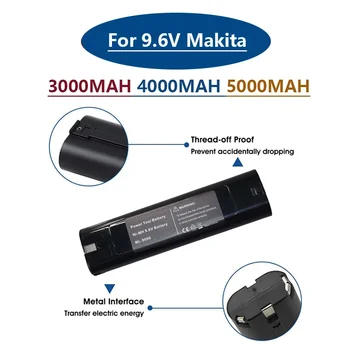 Для MAKITA 9.6В 3000/4000/5000 мАч NI-MH аккумулятор для электроинструмента Запасные части аккумулятор