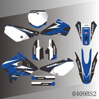 Для SUZUKI RM85 RM 85 2002-2020 Полная графика Отличительные знаки Наклейки Фон мотоцикла Пользовательское название номера