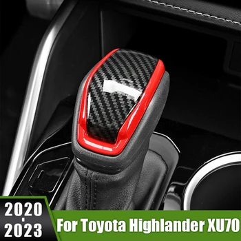Для Toyota Highlander XU70 Kluger 2020 2021 2022 2023 Гибридный Автомобиль Головка Коробки Передач Рычаг Переключения Передач Ручка Крышки Отделка Ручки Наклейка Аксессуары