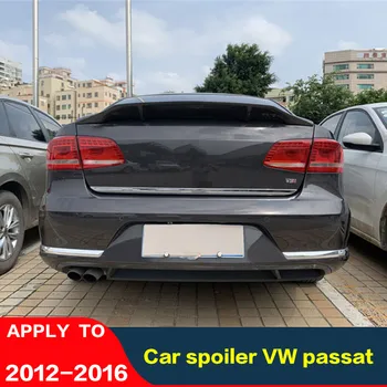 Для VW Passat B7, спойлер заднего крыла из настоящего углеродного волокна, Аксессуары для багажника, Обвес R Style, 2012-2016 Год