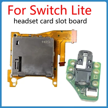 Для платы с гнездом для карт Switch Lite, платы для игровых карт Nintendo Switch Lite, наушников, аксессуаров для ремонта небольшой платы