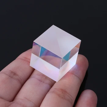 Дропшиппинг Красочный объединитель Разделитель Поперечный Дихроичный куб RGB Призма Оптическое стекло Треугольная призма для обучения световому спектру