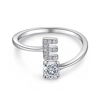 Женское открытое кольцо с серебряной буквой S925, Модный Легкий Роскошный дизайн, Женские обручальные кольца для меньшинств, ювелирные изделия