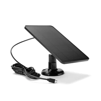 Зарядное Устройство Для Солнечных Батарей 4W 5V USB Для Зарядки Портативных Солнечных Панелей для Камеры Безопасности /Небольшой Домашней Системы Освещения