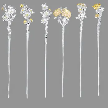 Инструмент для дизайна Аксессуары Cheongsam Древний головной убор из двенадцати цветов, палочки для волос Hanfu, заколка в древнем стиле, головные уборы в китайском стиле