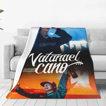 Качественное фланелевое одеяло Natanael Cano, мягкая теплая афиша тура и концерта, покрывало для зимнего путешествия в самолете, графическое покрывало для кровати