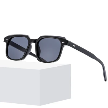 Классические солнцезащитные очки в квадратной оправе в стиле ретро с индивидуальным рисунком для дизайна ногтей Солнцезащитные очки Защита от солнца Синие светлые очки Женские