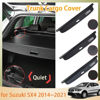 Коврик Для Багажника Suzuki Crossover SX4 S Cross 2019 2017 2014 ~ 2021 Аксессуары Для Хэтчбека Задняя Шторка Выдвижная Защита От подглядывания