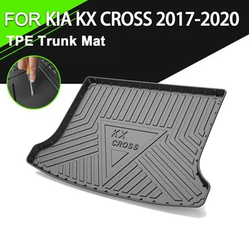 Коврик для задней крышки багажника автомобиля TPE, Водонепроницаемые нескользящие резиновые Аксессуары для грузового лайнера для KIA KX CROSS 2017-2020