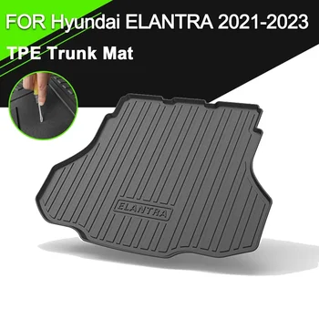 Коврик для задней крышки багажника автомобиля TPE, водонепроницаемые нескользящие резиновые Аксессуары для грузовых лайнеров Hyundai Elantra 2021-2023