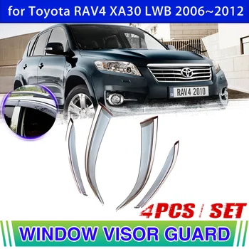 Козырек Окна Автомобиля для Toyota RAV4 XA30 Vanguard LWB 2006 ~ 2012 Вентиляционный Тент От Дождя Защитная Крышка Для Бровей Дефлекторы Accessorie 2007