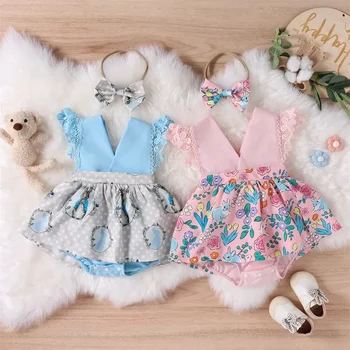Комплекты одежды для маленьких девочек 0-2 лет, головные уборы с бантом, принт 2023, милая одежда для девочек, леопардовые боди для младенцев
