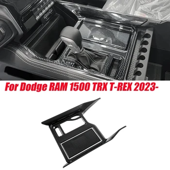 Комплекты отделки рамы переключения передач автомобиля для Dodge RAM 1500 TRX T-REX 2023-наклейки на панель переключения передач, запасные части для интерьера