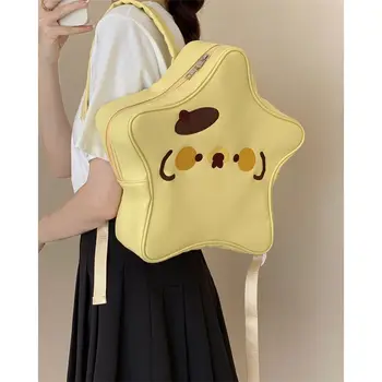 Корея 2023 Новый Пентаграмматический рюкзак из мягкой кожи большой емкости Y2k, симпатичная универсальная модная звездная сумка, сумка через плечо для женщин