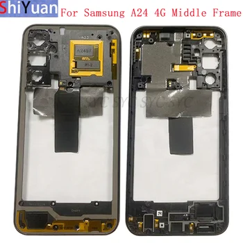 Корпус телефона Средняя рамка Центральная крышка корпуса для Samsung A24 4G A245 Запасные части для средней рамки