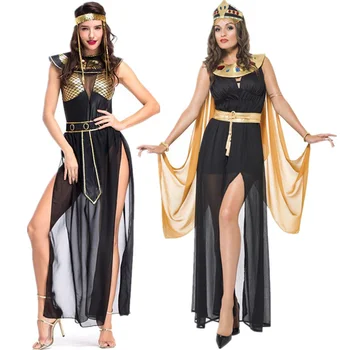 Костюмы принцесс Средневекового Египта, Древнеегипетский фараон, косплей, маскарад, Хэллоуин, взрослые женщины, Королевское маскарадное платье Клеопатры