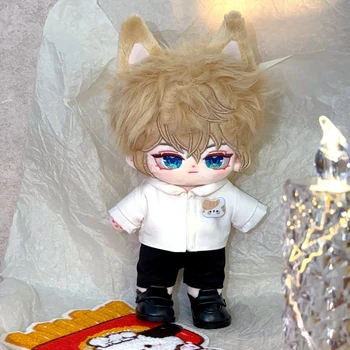 Красивый Мальчик Гепард Ландау 20 см Плюшевая Кукла Игра Honkai: Star Rail Cute Body Plushie Косплей Фанатов Подарок на День рождения