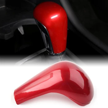 Красная Крышка Ручки Переключения Передач Консоли Декоративная Накладка Для Mazda 3 Axela 2020 2021 ABS Пластик Аксессуары Для Стайлинга Автомобилей