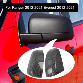 Крышка корпуса зеркала заднего вида из углеродного волокна -крышка зеркала боковой двери для Ford Ranger / Everest 2012-2021