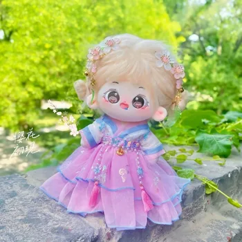 Кукольная одежда длиной 20 см, аксессуары для кукол Idol, Плюшевая кукольная одежда, Китайская традиционная одежда, мягкие игрушки, наряд для кукол ручной работы