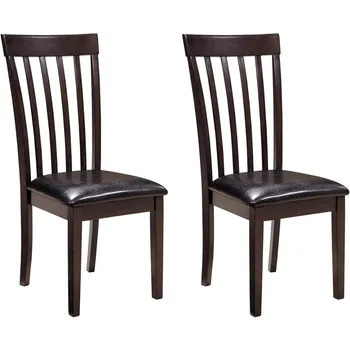 Кухонный стул с откидной спинкой, обеденный стул, набор из 2-х, темно-коричневый кухонный стул