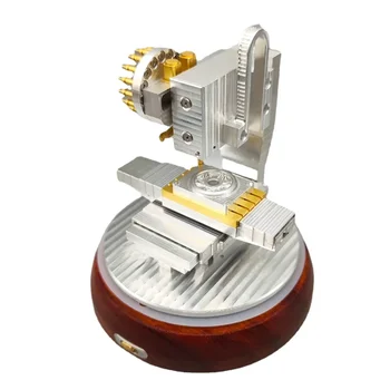 Латунный набор моделей мини-фрезерного станка Имитационное Оборудование DIY Фрезерный станок Настольные Поделки Экспериментальная игрушка для взрослых